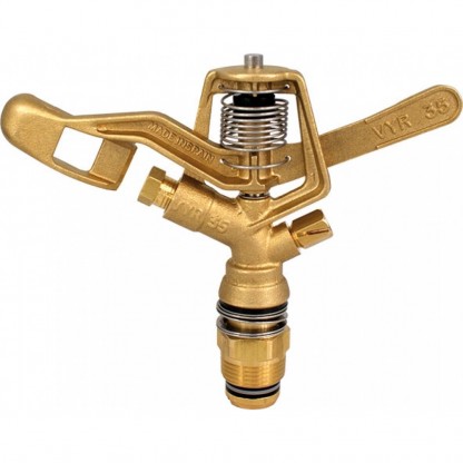 Sprinkler VYR-35 mässing full cirkel utv gänga R20/¾" M mässing munstycke