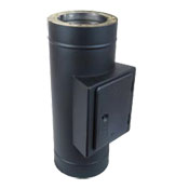 Inspektionslängd (lucka) svart  32mm, Ø180mm 