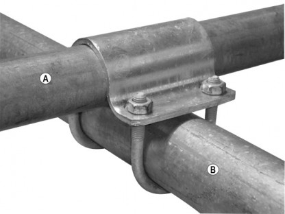 Bygel massiv  A1½"  x B2" med bult M10 pris/10st/paket